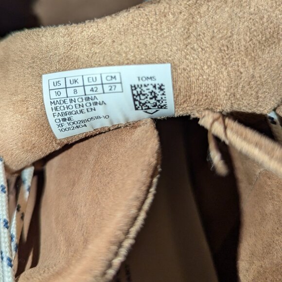 Toms Rio Dark Amber Brown Suede Water Resistant Women’s Boots Size 10 - Picture 4 of 4